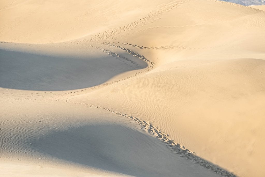 landschapsfoto woestijnduinen zonder horizon