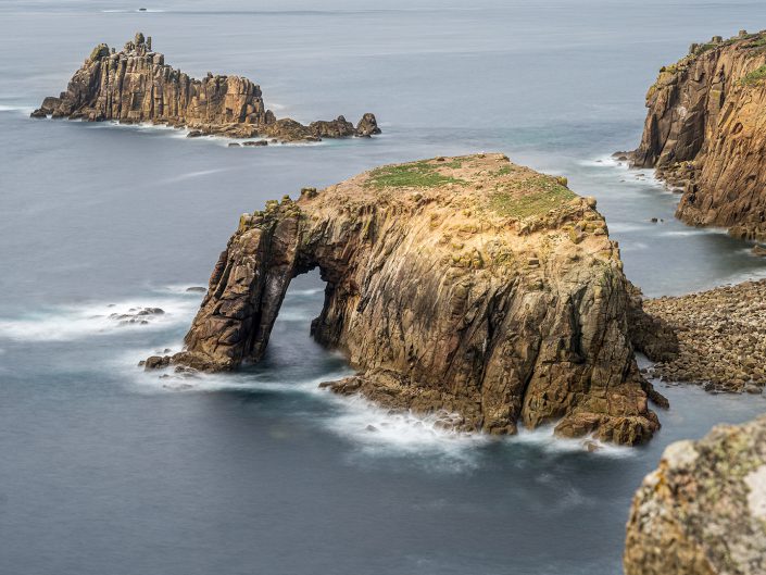 long exposure landscape photo of the wild coast of Cornwall UK