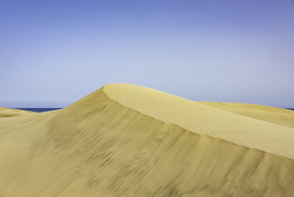 Minimal landscape photo of sandy dunes