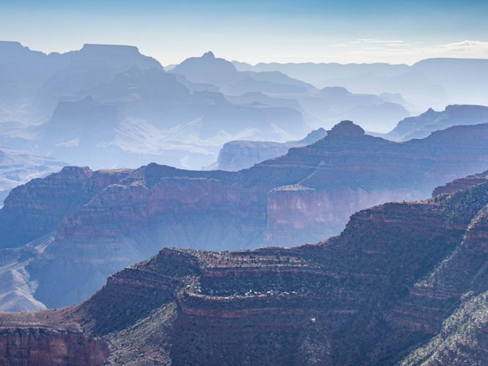 misty landscape photo of the Grand Canyon